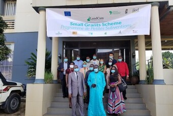 Representatives of the selected organisations on the day of the signature in Yaoundé