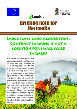 Large scale Land Acquisition: Contract Farming is not a Solution for ...
