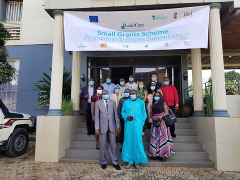 Representatives of the selected organisations on the day of the signature in Yaoundé